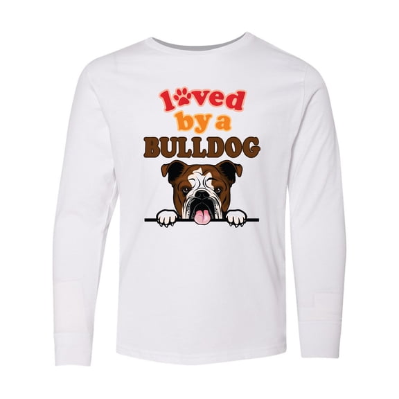 Inktastic English Bulldog Dog Long Sleeve Youth T-Shirt