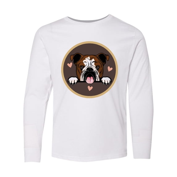 Inktastic English Bulldog Gift for Dog Lover Long Sleeve Youth T-Shirt