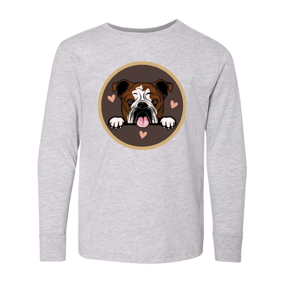 Inktastic English Bulldog Gift for Dog Lover Long Sleeve Youth T-Shirt