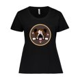 thumbnail image 1 of Inktastic English Bulldog Gift for Dog Lover Women's Plus Size T-Shirt, 1 of 5