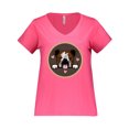thumbnail image 1 of Inktastic English Bulldog Gift for Dog Lover Women's Plus Size V-Neck T-Shirt, 1 of 4