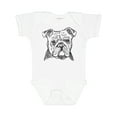 thumbnail image 1 of Inktastic English Bulldog Sketch Portrait Boys or Girls Baby Bodysuit, 1 of 5