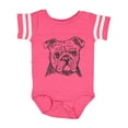 thumbnail image 1 of Inktastic English Bulldog Sketch Portrait Boys or Girls Baby Bodysuit, 1 of 5