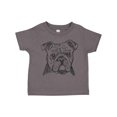 thumbnail image 1 of Inktastic English Bulldog Sketch Portrait Boys or Girls Toddler T-Shirt, 1 of 5