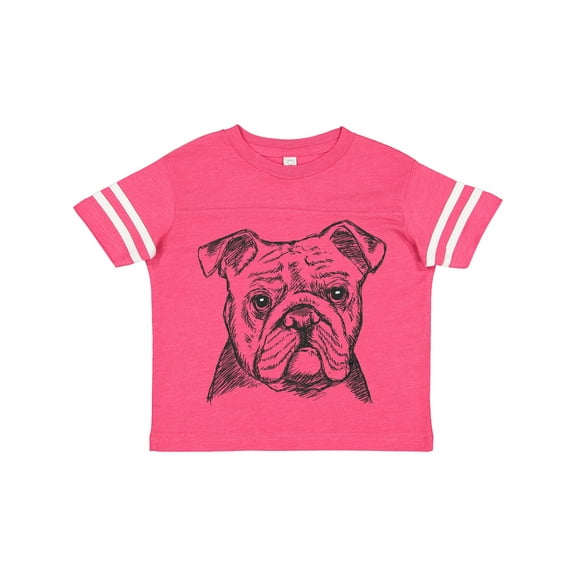 Inktastic English Bulldog Sketch Portrait Boys or Girls Toddler T-Shirt