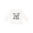 thumbnail image 1 of Inktastic English Bulldog Sketch Portrait Toddler Sweatshirt, 1 of 4