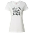 thumbnail image 1 of Inktastic English Bulldog Sketch Portrait Women's T-Shirt, 1 of 5