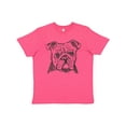 thumbnail image 1 of Inktastic English Bulldog Sketch Portrait Youth T-Shirt, 1 of 5