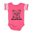 thumbnail image 1 of Inktastic English Bulldog Sketch Portrait with Dog Breed Name Boys or Girls Baby Bodysuit, 1 of 5