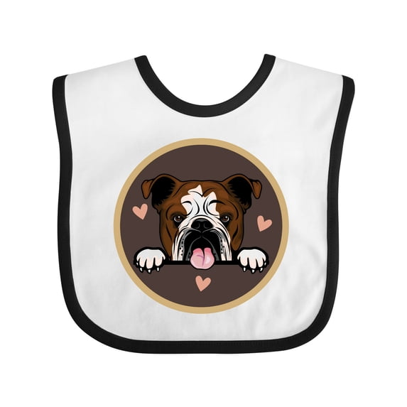 Inktastic English Bulldog for Dog Lover Girls Baby Bib