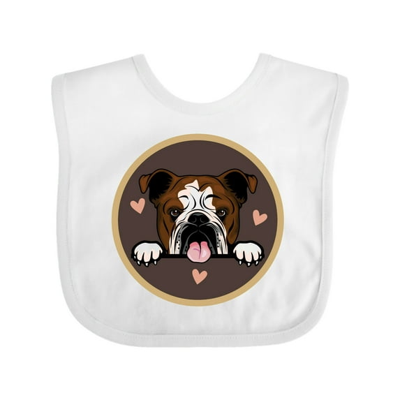 Inktastic English Bulldog for Dog Lover Girls Baby Bib