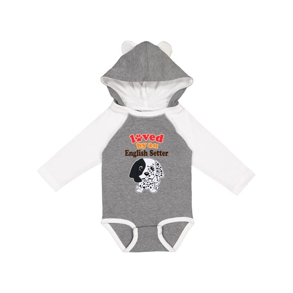 Inktastic English Setter Dog Gift Boys or Girls Long Sleeve Baby Bodysuit