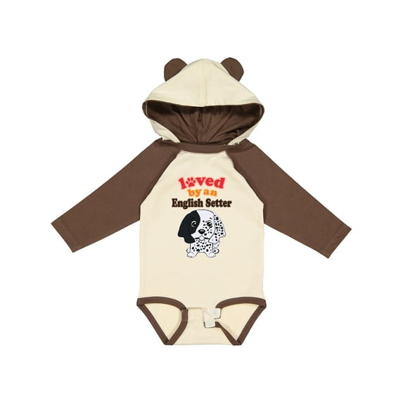 Inktastic English Setter Dog Gift Boys or Girls Long Sleeve Baby Bodysuit