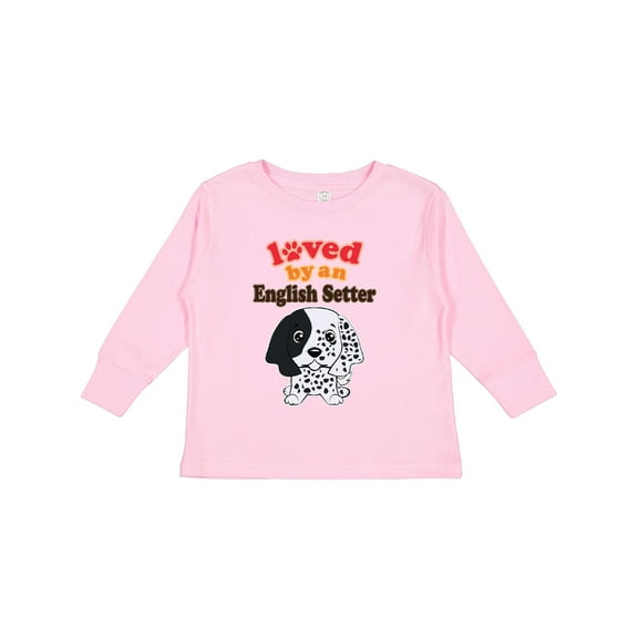 Inktastic English Setter Dog Gift Boys or Girls Long Sleeve Toddler T-Shirt