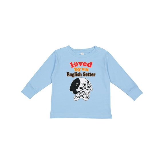 Inktastic English Setter Dog Gift Boys or Girls Long Sleeve Toddler T-Shirt