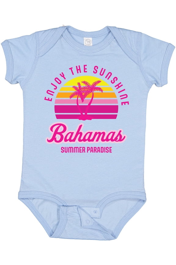 Enjoy The Sunshine Bahamas Summer Paradise Boys or Girls Baby Bodysuit