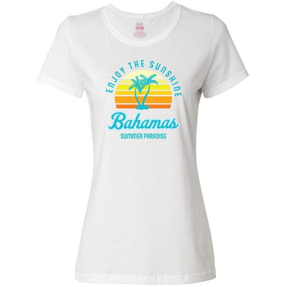 Inktastic Enjoy The Sunshine Bahamas Summer Paradise Women's T-Shirt
