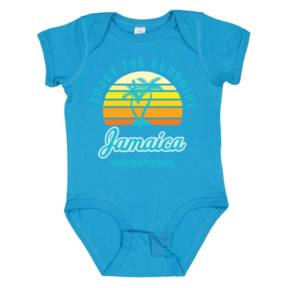 Inktastic Enjoy The Sunshine Jamaica Summer Paradise Boys or Girls Baby Bodysuit