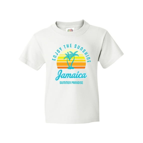 Inktastic Enjoy The Sunshine Jamaica Summer Paradise Youth T-Shirt
