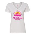 thumbnail image 1 of Inktastic Enjoy The Sunshine Punta Cana Summer Paradise Women's V-Neck T-Shirt, 1 of 5