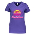 thumbnail image 1 of Inktastic Enjoy The Sunshine Punta Cana Summer Paradise Women's V-Neck T-Shirt, 1 of 5