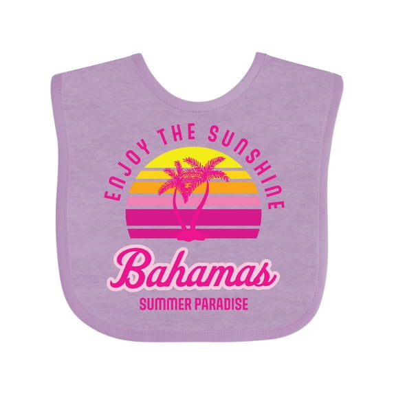 Inktastic Enjoy the Sunshine Bahamas Summer Paradise Boys or Girls Baby Bib