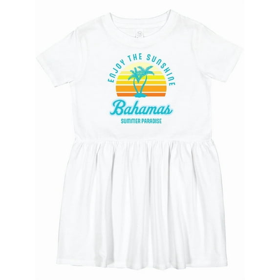 Inktastic Enjoy the Sunshine Bahamas Summer Paradise Girls Toddler Dress
