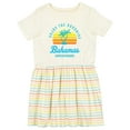 thumbnail image 1 of Inktastic Enjoy the Sunshine Bahamas Summer Paradise Girls Toddler Dress, 1 of 5