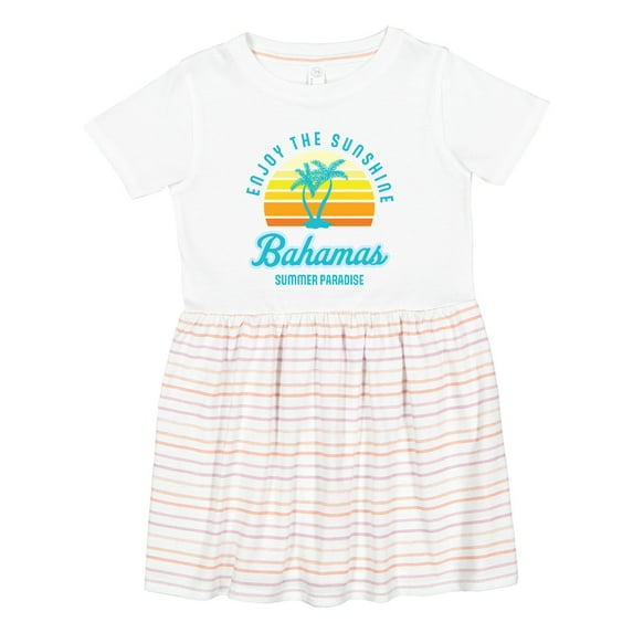 Inktastic Enjoy the Sunshine Bahamas Summer Paradise Girls Toddler Dress