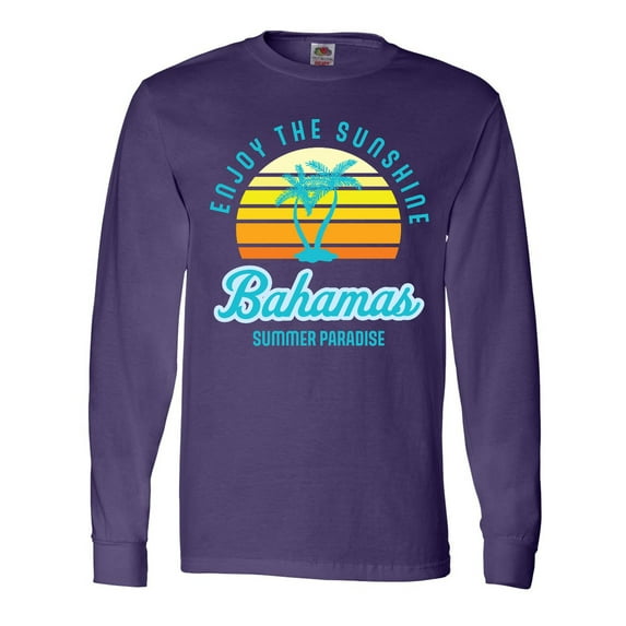 Inktastic Enjoy the Sunshine Bahamas Summer Paradise Long Sleeve T-Shirt