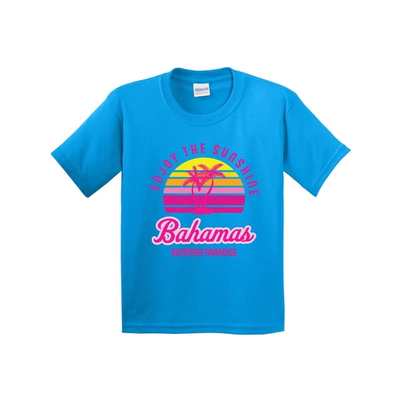 Inktastic Enjoy the Sunshine Bahamas Summer Paradise Youth T-Shirt
