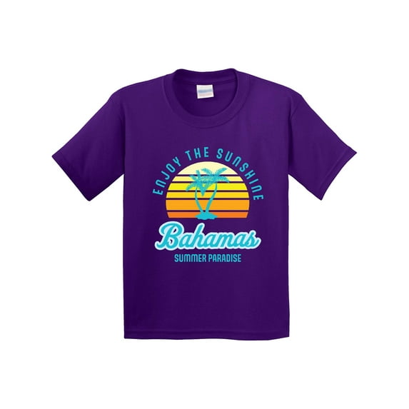 Inktastic Enjoy the Sunshine Bahamas Summer Paradise Youth T-Shirt