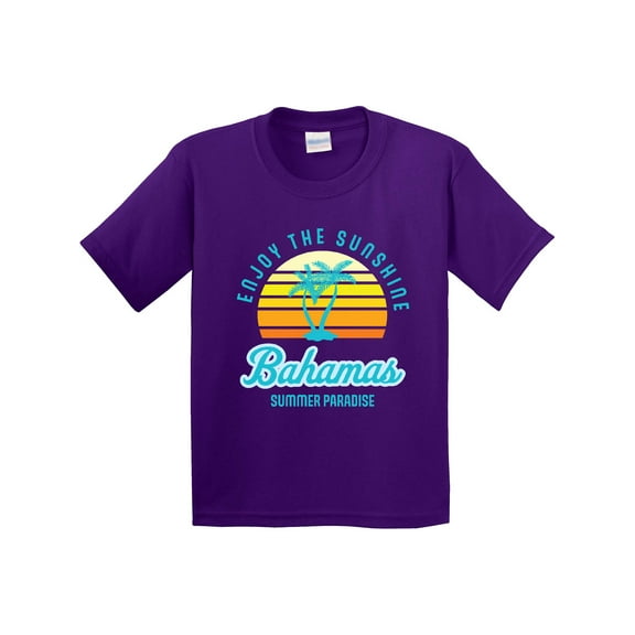 Inktastic Enjoy the Sunshine Bahamas Summer Paradise Youth T-Shirt