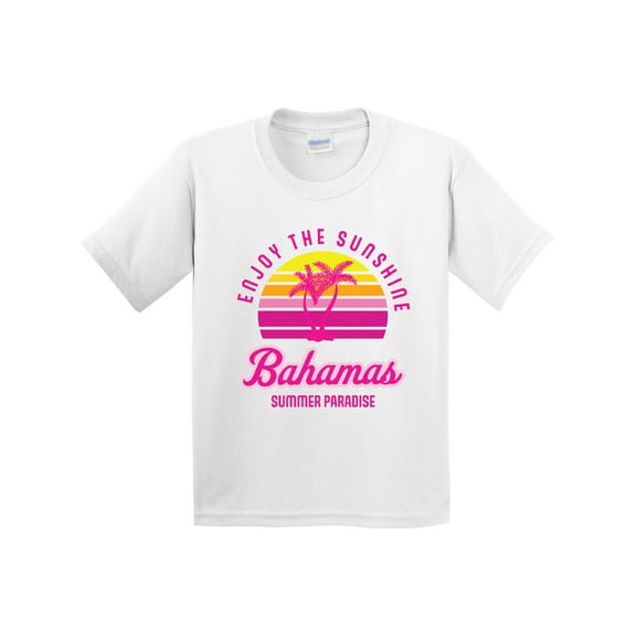 Inktastic Enjoy the Sunshine Bahamas Summer Paradise Youth T-Shirt