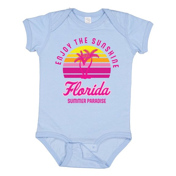 Inktastic Enjoy the Sunshine Florida Summer Paradise Boys or Girls Baby Bodysuit