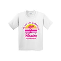 Inktastic Enjoy the Sunshine Florida Summer Paradise Youth T-Shirt