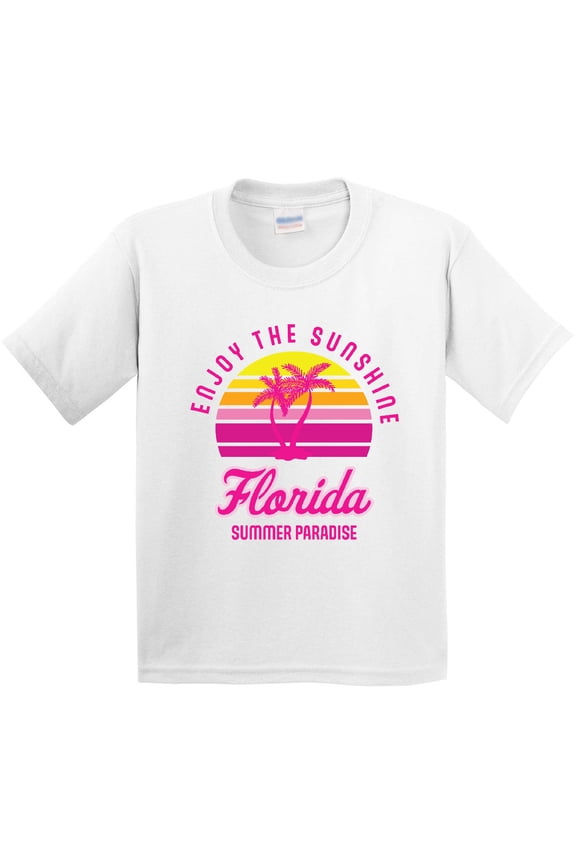Enjoy the Sunshine Florida Summer Paradise Youth T-Shirt