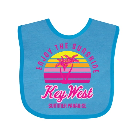 Inktastic Enjoy the Sunshine Key West Summer Paradise Boys or Girls Baby Bib