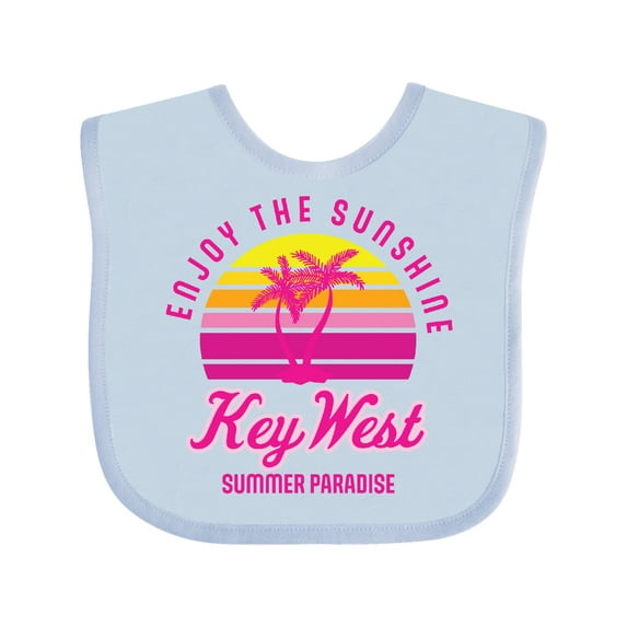 Inktastic Enjoy the Sunshine Key West Summer Paradise Boys or Girls Baby Bib