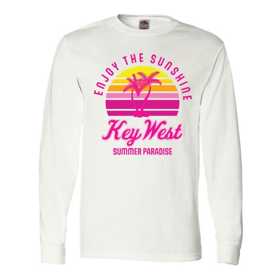 Inktastic Enjoy the Sunshine Key West Summer Paradise Long Sleeve T-Shirt