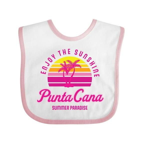 Inktastic Enjoy the Sunshine Punta Cana Summer Paradise Boys or Girls Baby Bib