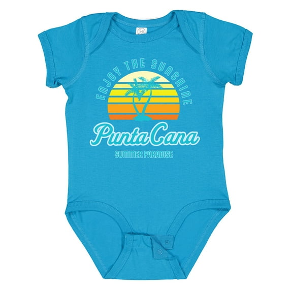 Inktastic Enjoy the Sunshine Punta Cana Summer Paradise Boys or Girls Baby Bodysuit