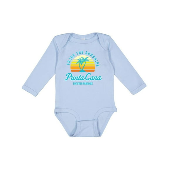 Inktastic Enjoy the Sunshine Punta Cana Summer Paradise Boys or Girls Long Sleeve Baby Bodysuit
