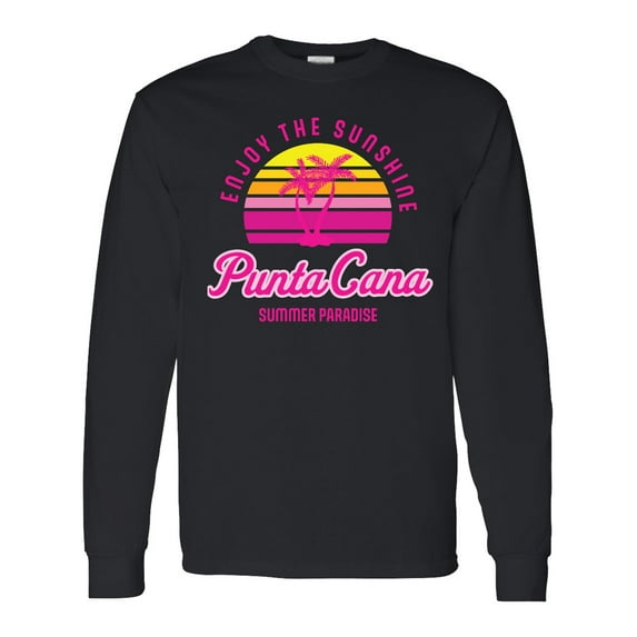 Inktastic Enjoy the Sunshine Punta Cana Summer Paradise Long Sleeve T-Shirt