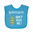 thumbnail image 1 of Inktastic Entomologists Bug White Text Boys or Girls Baby Bib, 1 of 4