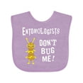 thumbnail image 1 of Inktastic Entomologists Bug White Text Boys or Girls Baby Bib, 1 of 4