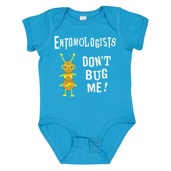 Inktastic Entomologists Bug White Text Boys or Girls Baby Bodysuit