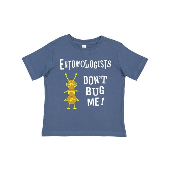 Inktastic Entomologists Bug White Text Boys or Girls Toddler T-Shirt