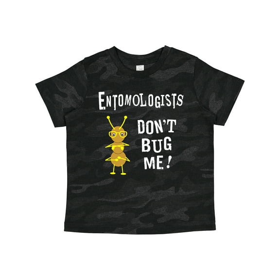 Inktastic Entomologists Bug White Text Boys or Girls Toddler T-Shirt