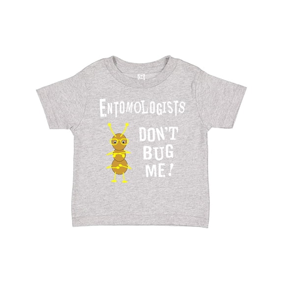 Inktastic Entomologists Bug White Text Boys or Girls Toddler T-Shirt